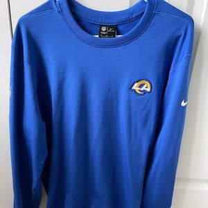 Nike dri-fit / NFL on-field apparel. Los Angeles Rams long-sleeve shirt. Sz M